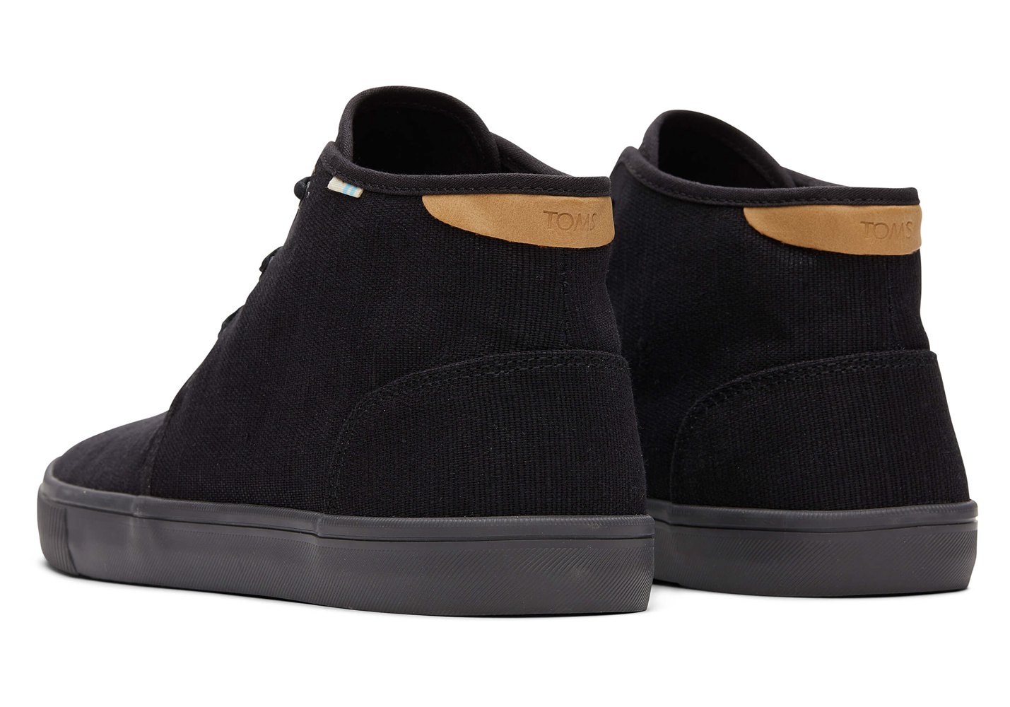 Toms Carlo Mid Sneakers Black - Mens - 86092-PXGB